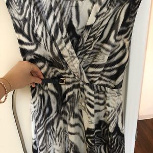 Zebra print dress